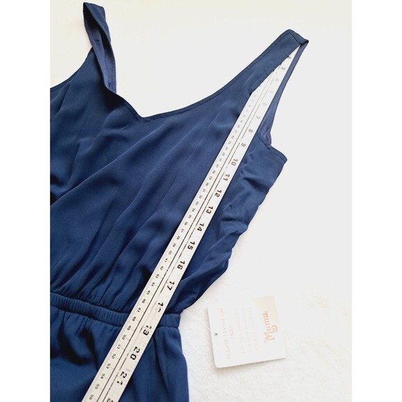 NWT Show Me Your Mumu Kendall Maxi Dress in Rich Navy Crisp Small S - Picture 8 of 10